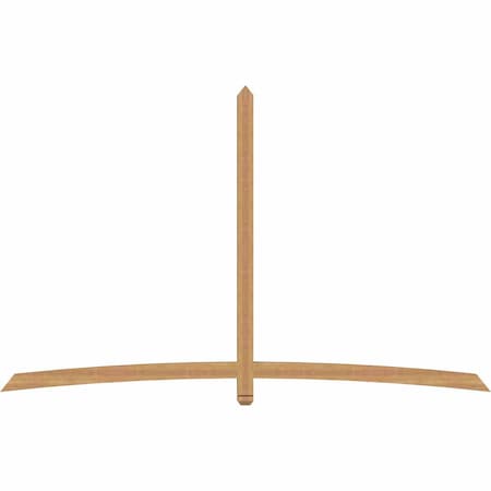 Ekena Millwork Bellingham Timber Gable Bracket, Western Red Cedar, 108"W x 68"H x 3 1/2"D x 3 1/2"F, 15/12 Pitch GBW108X68X0404BEL00SWR